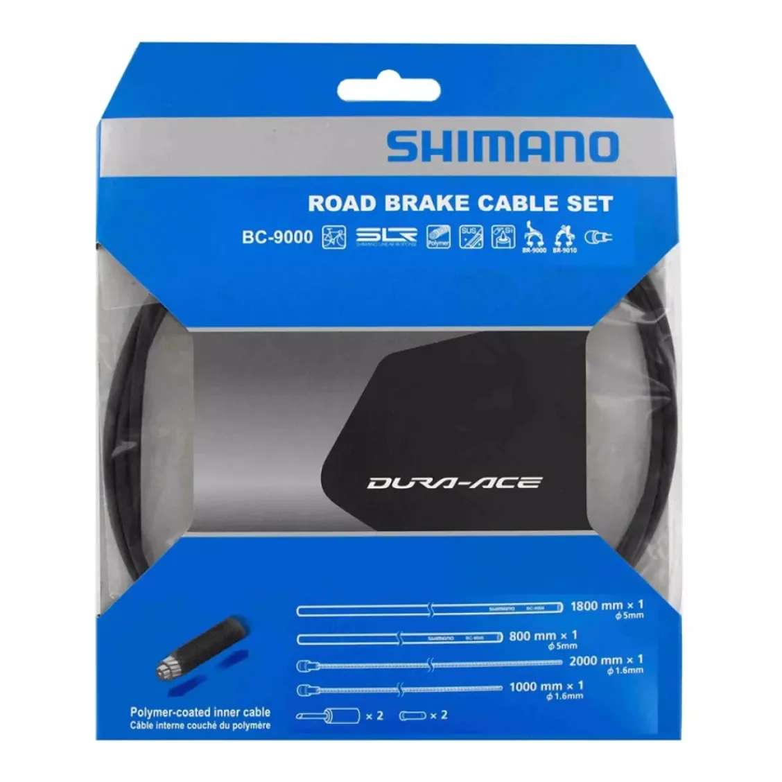 Shimano Dura-Ace 9000 Road Brake Cable Set Polymer Coated Inners